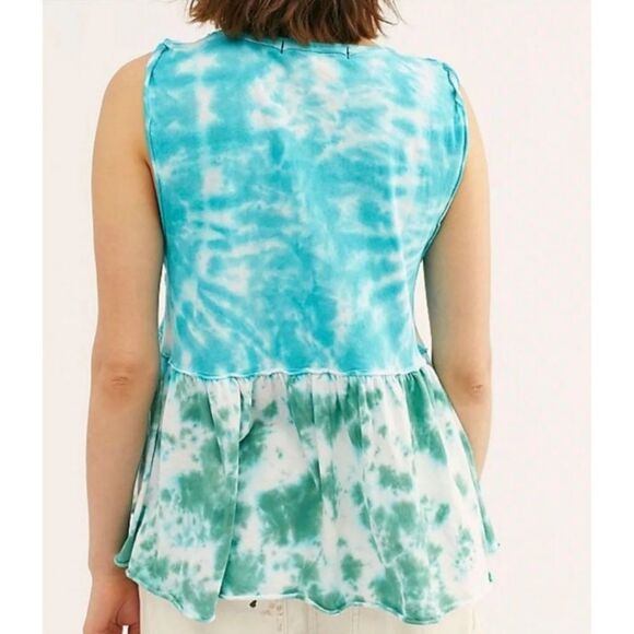Free People Tie Dye Anytime Cotton Tank Top size Small - Picture 3 of 10